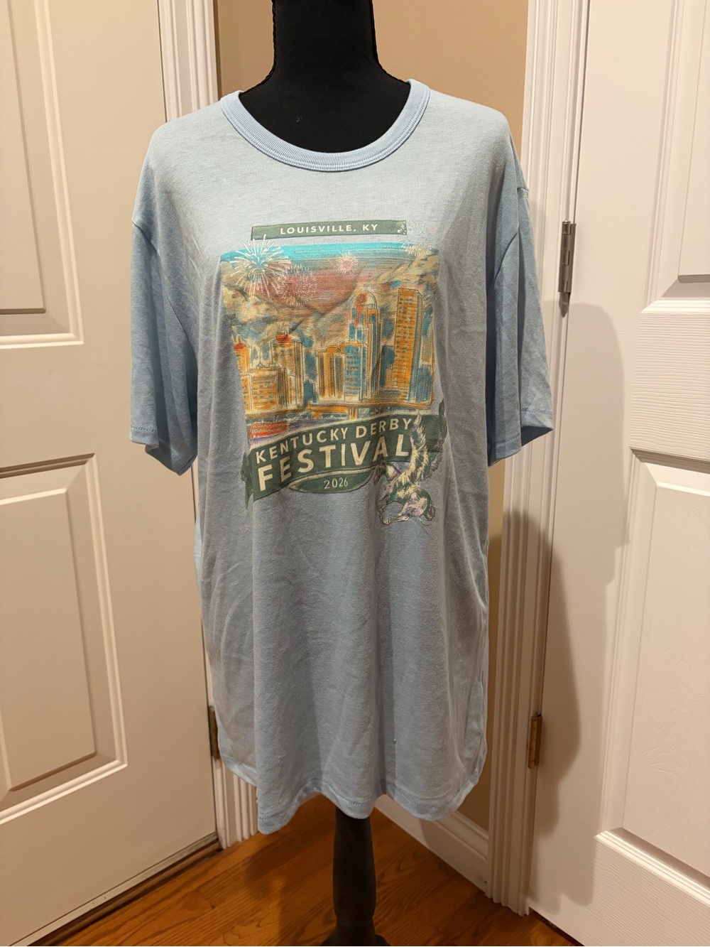 Alternative Light Blue Kentucky Derby Festival Graphic Tee